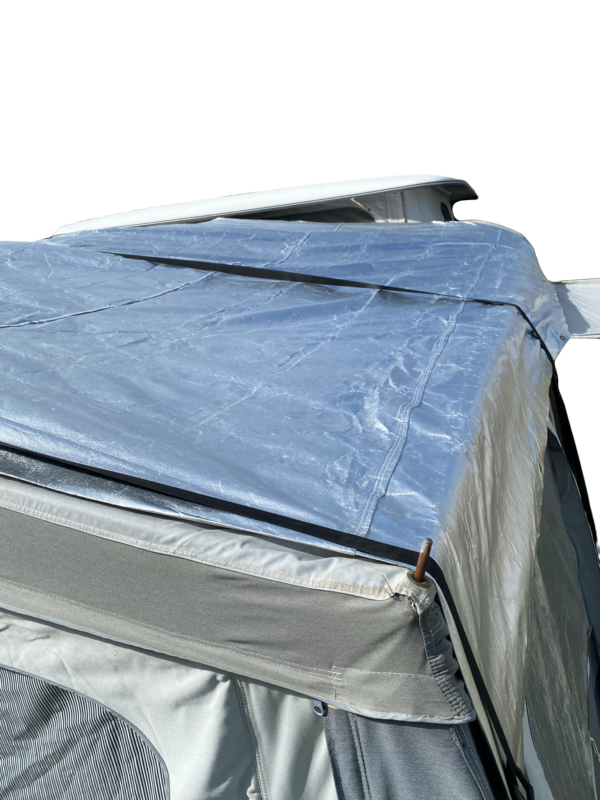 silver tent cover